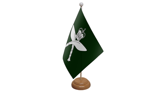 Royal Gurkhas Small Flag with Wooden Stand